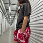 Single Heart Pink Mesh Shorts
